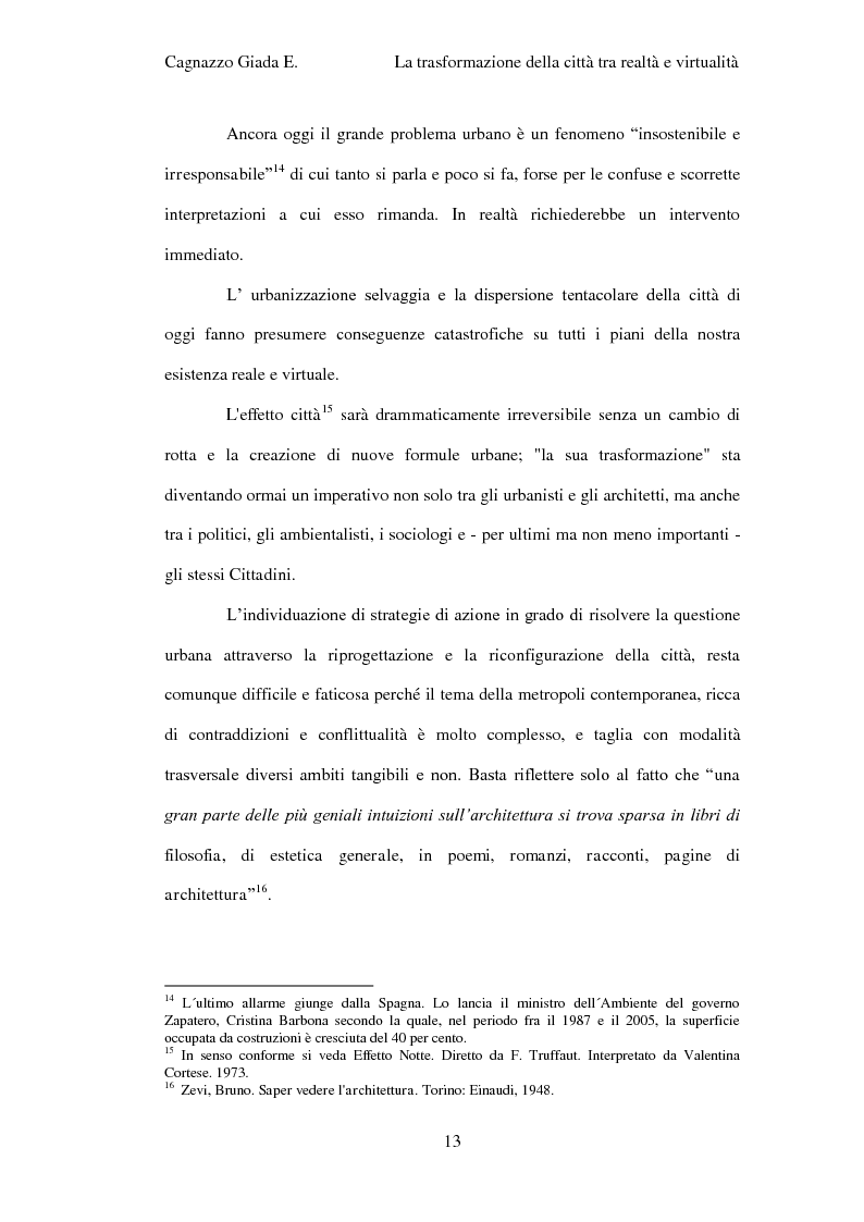 Anteprima della tesi: Trasformazione della città tra realtà e virtualità, Pagina 7