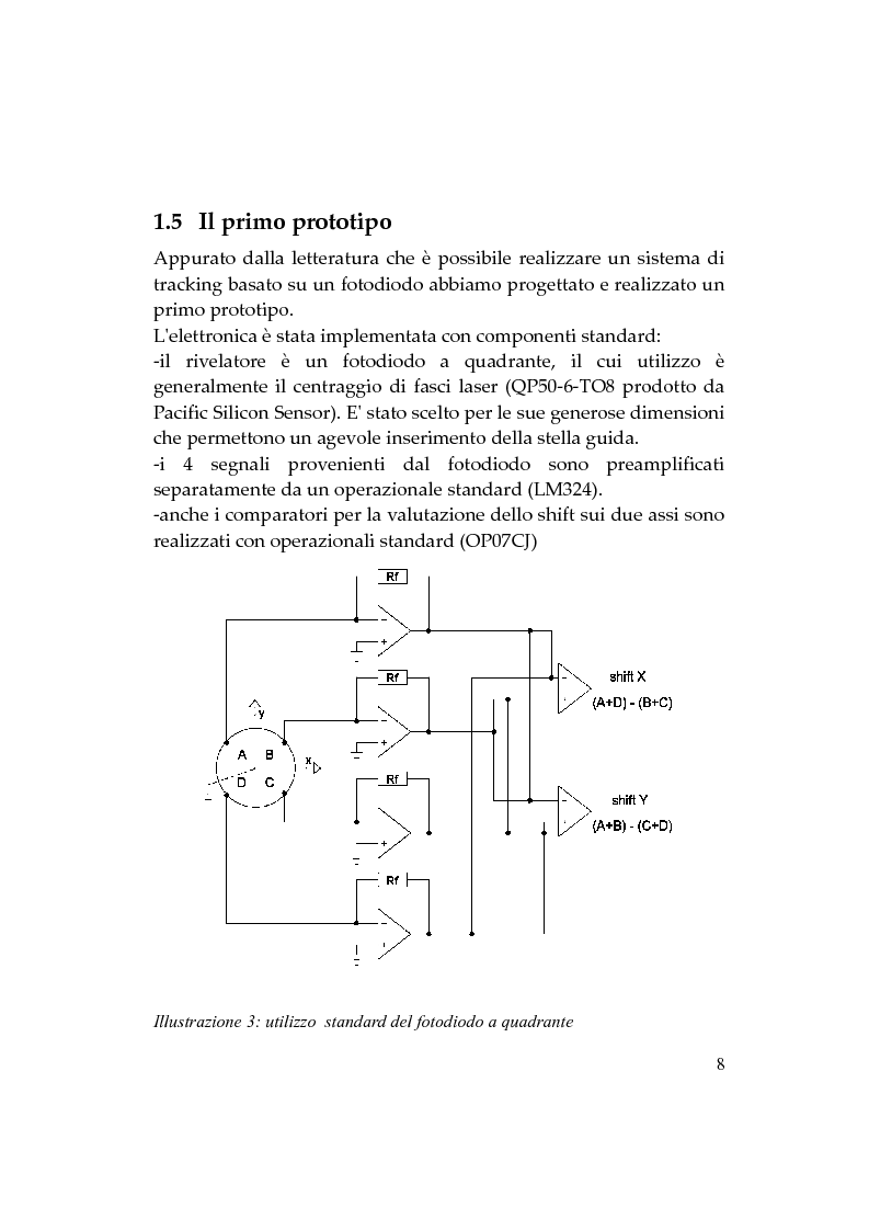 Anteprima della tesi: Realizzazione di un dispositivo analogico per effettuare tracking stellare, Pagina 7