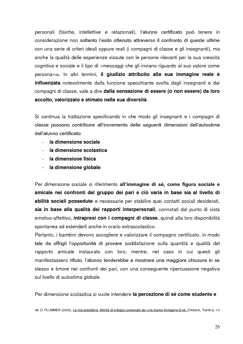 Anteprima della tesi: I compagni di classe: una risorsa per l'integrazione, Pagina 13