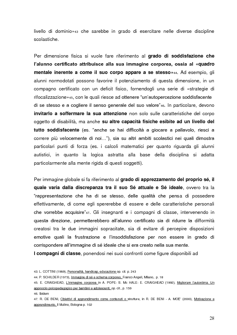 Anteprima della tesi: I compagni di classe: una risorsa per l'integrazione, Pagina 15