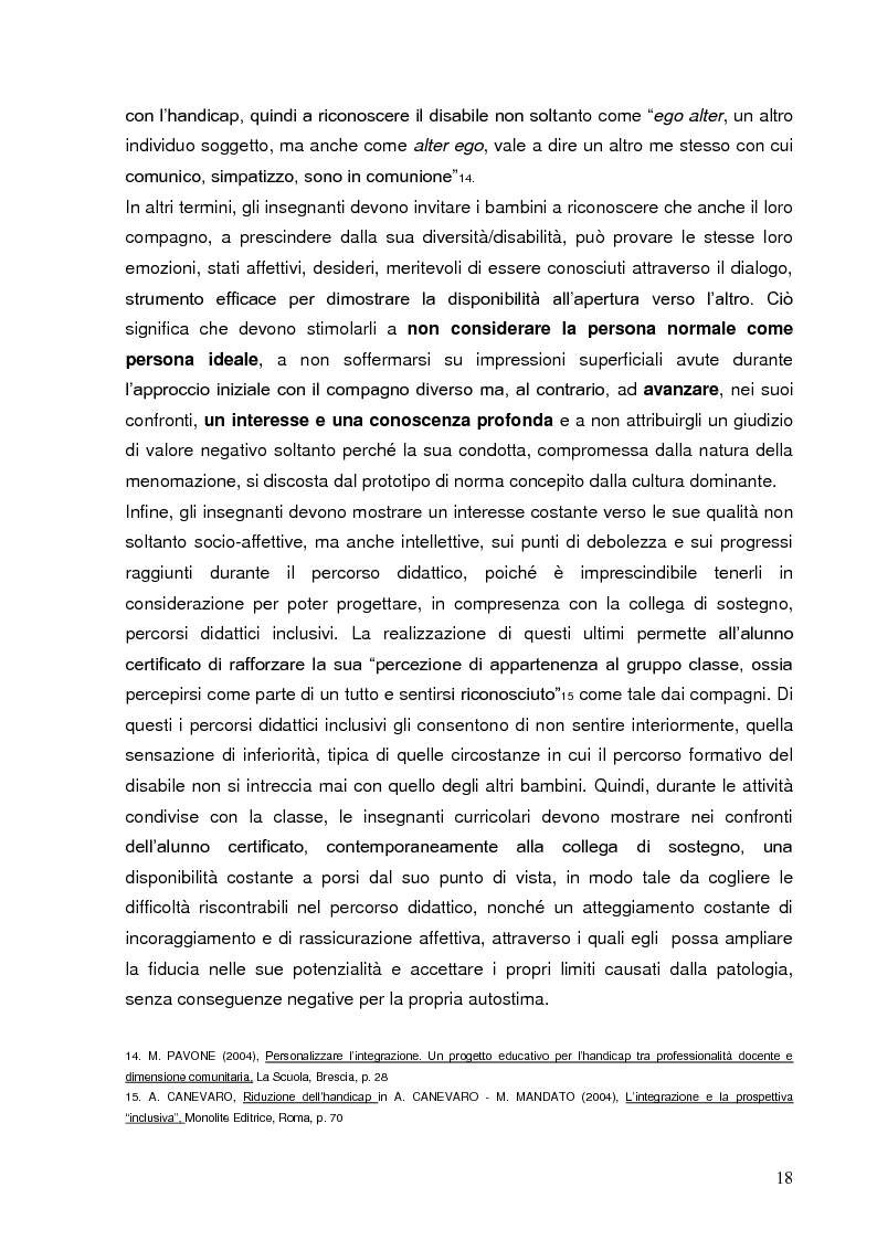 Anteprima della tesi: I compagni di classe: una risorsa per l'integrazione, Pagina 5
