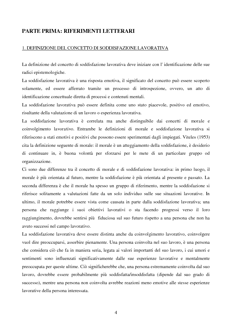 Anteprima della tesi: Validazione della scala di soddisfazione organizzativa di spector: contributo empirico, Pagina 3
