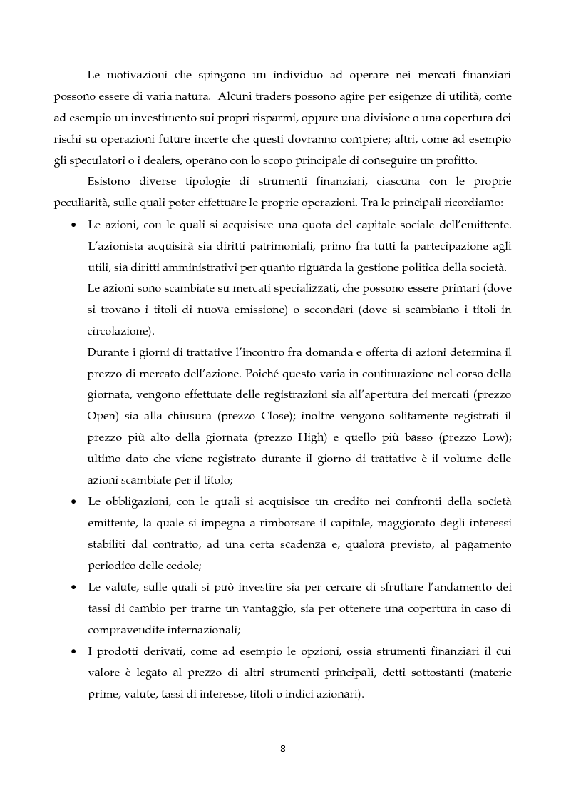 Anteprima della tesi: Modelli GARCH multivariati per l'analisi dei mercati finanziari, Pagina 6