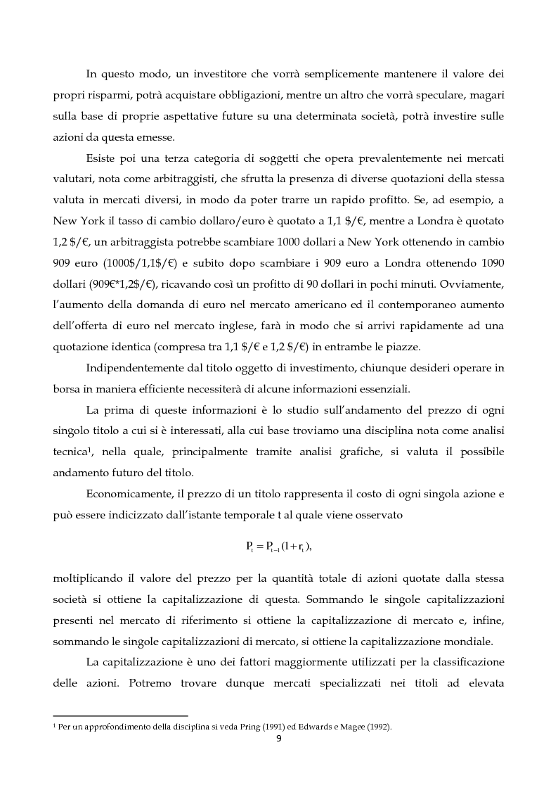 Anteprima della tesi: Modelli GARCH multivariati per l'analisi dei mercati finanziari, Pagina 7