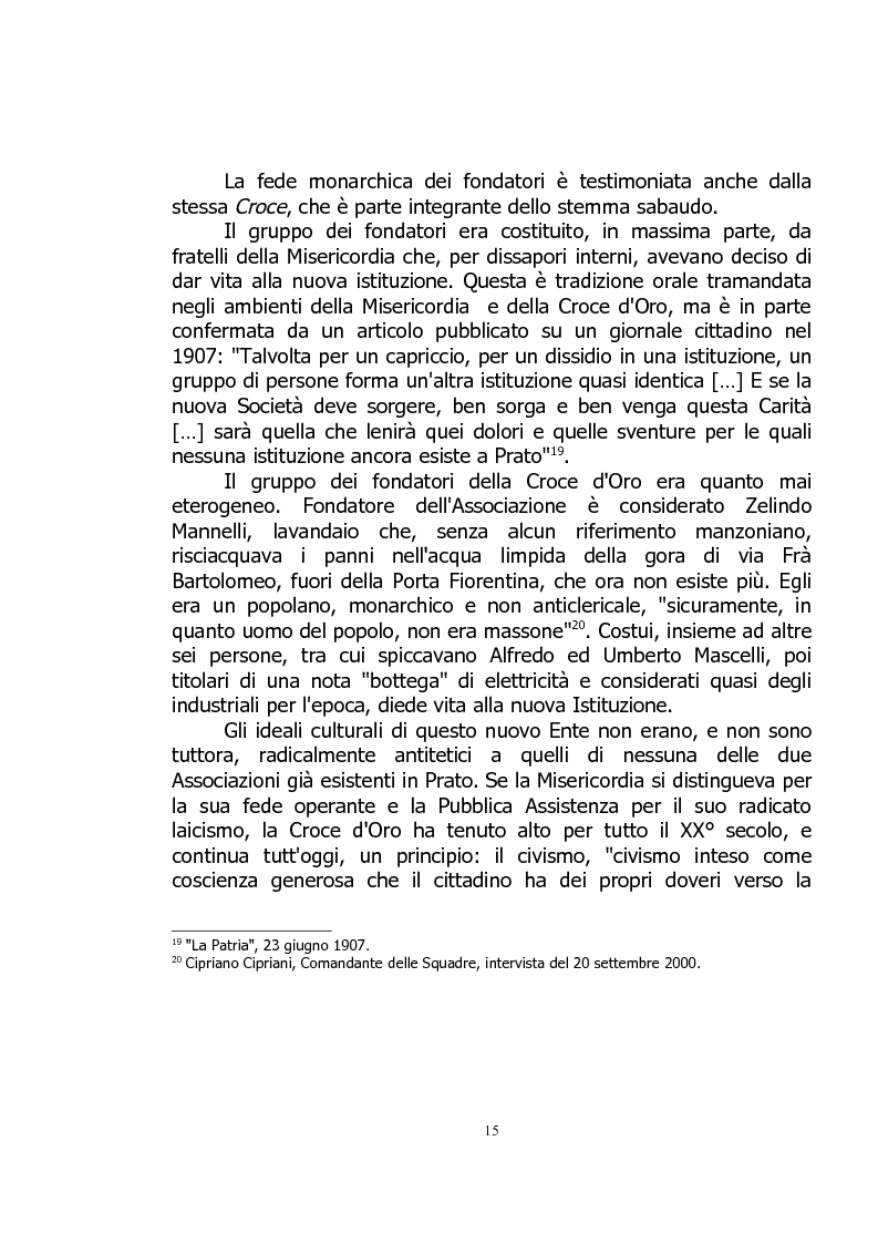 Anteprima della tesi: Analisi delle motivazioni dei volontari della Croce d'Oro di Prato in relazione alle tematiche della Religione Civile, Pagina 11