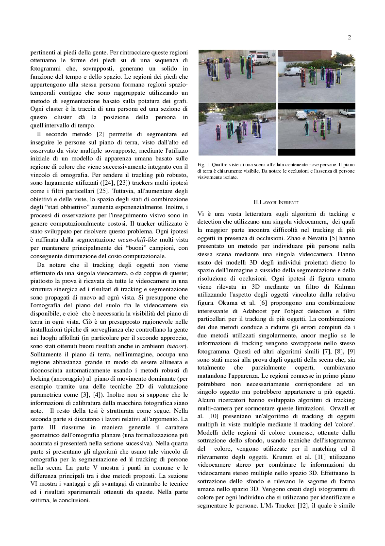 Anteprima della tesi: Individuazione di persone in video basata su vincoli di omografia planare, Pagina 4