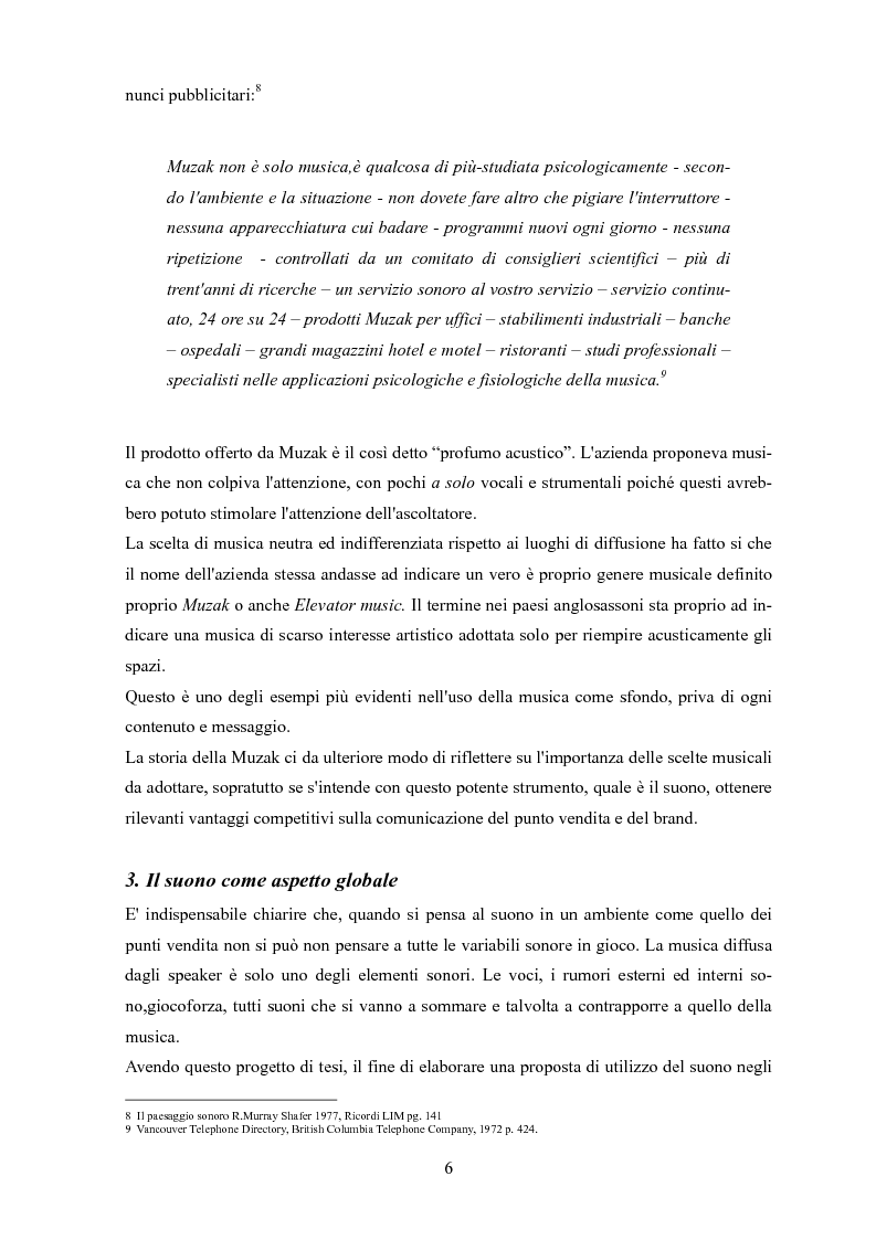 Anteprima della tesi: Suoni e shopping experience. Analizzare e progettare il sound per i negozi della moda, Pagina 5