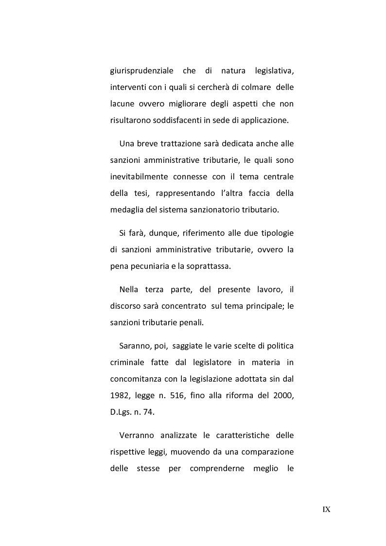 Anteprima della tesi: Le sanzioni penali tributarie, Pagina 6