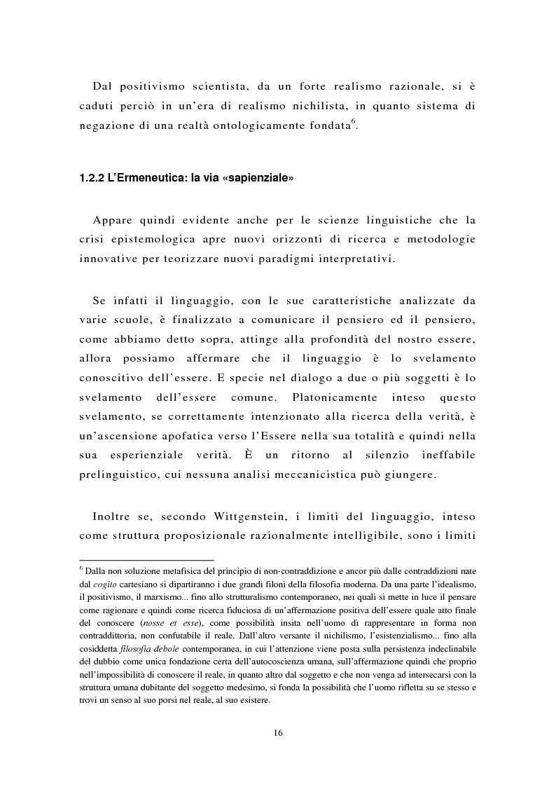 Anteprima della tesi: Ermeneutica del testo letterario assisitita da calcolatore – Modelli e metodi di analisi testuale, morfosintattica, valutazione semantica e rappresentazione transmediale, Pagina 12