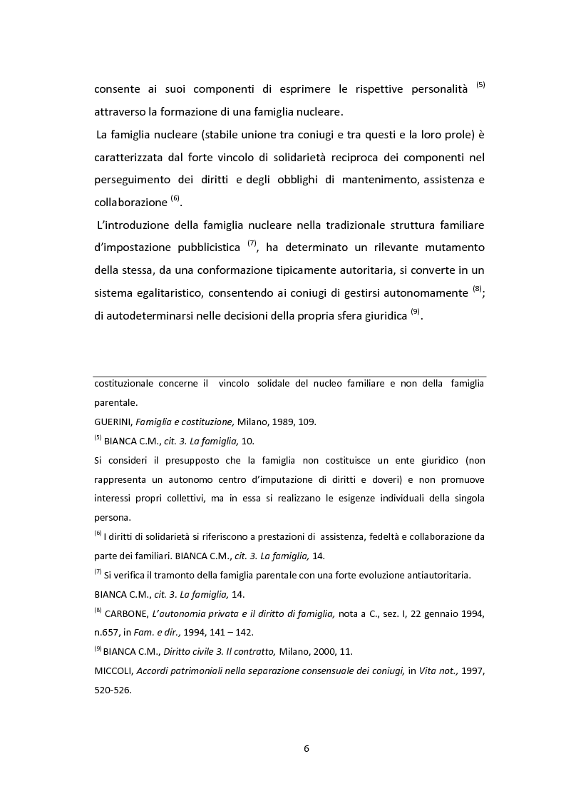 Anteprima della tesi: Accordi tra coniugi in sede di separazione e divorzio, Pagina 3