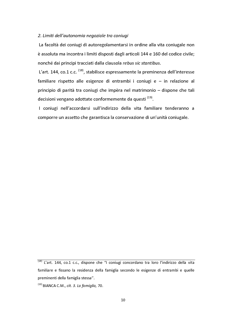 Anteprima della tesi: Accordi tra coniugi in sede di separazione e divorzio, Pagina 7