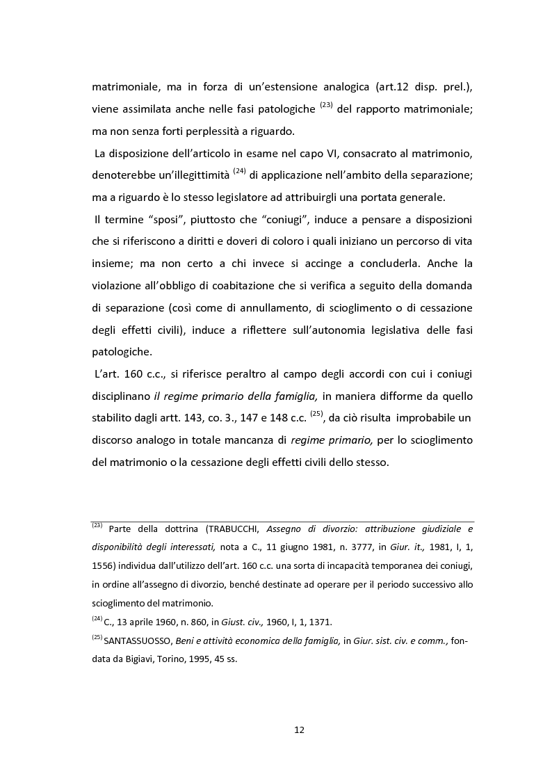 Anteprima della tesi: Accordi tra coniugi in sede di separazione e divorzio, Pagina 9