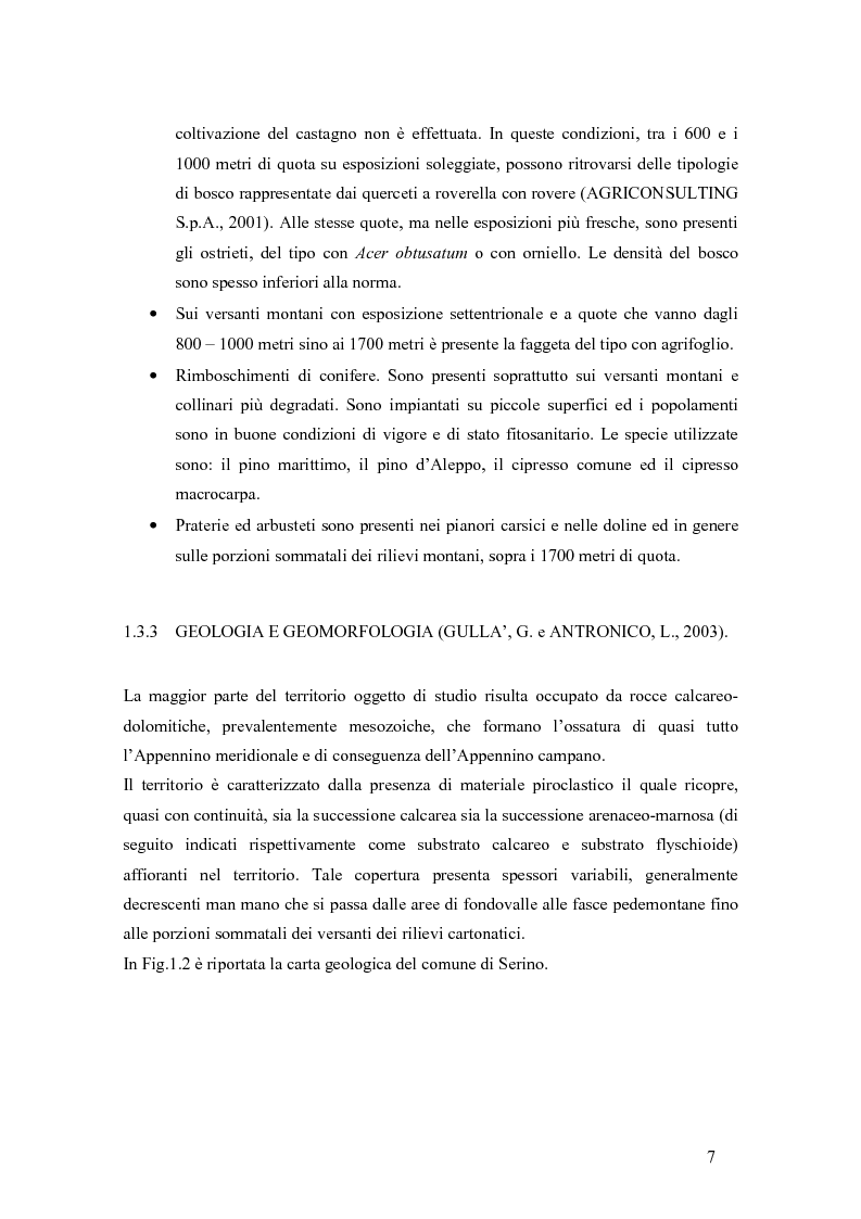 Anteprima della tesi: Catasto delle opere di sistemazione idraulico-forestale per un sottobacino pilota di tipo montano. Verifica dello stato delle opere e della loro funzionalità., Pagina 3