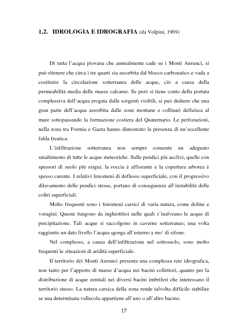 Anteprima della tesi: Gestione del patrimonio forestale nel Parco Regionale dei Monti Aurunci (LT), Pagina 10
