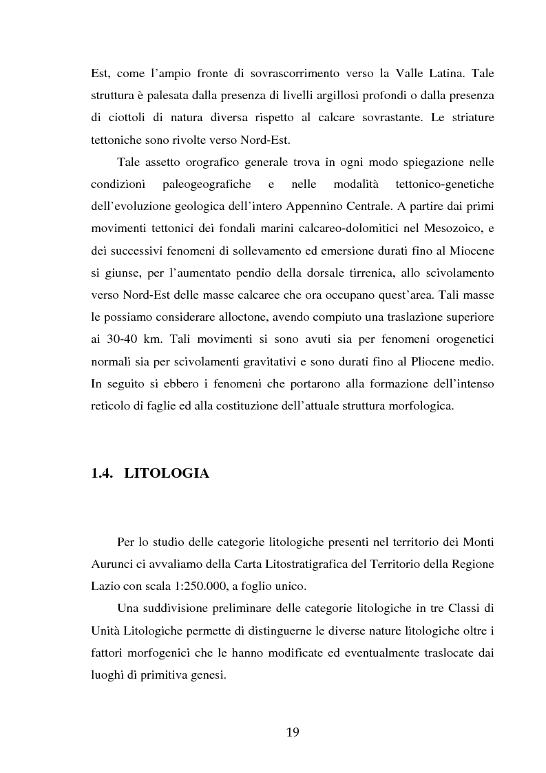 Anteprima della tesi: Gestione del patrimonio forestale nel Parco Regionale dei Monti Aurunci (LT), Pagina 12
