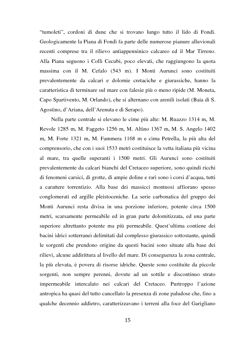 Anteprima della tesi: Gestione del patrimonio forestale nel Parco Regionale dei Monti Aurunci (LT), Pagina 8