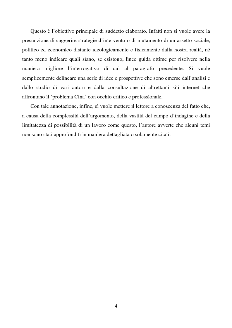 Anteprima della tesi: La Cina: sviluppo economico globale e regime politico non democratico, Pagina 3