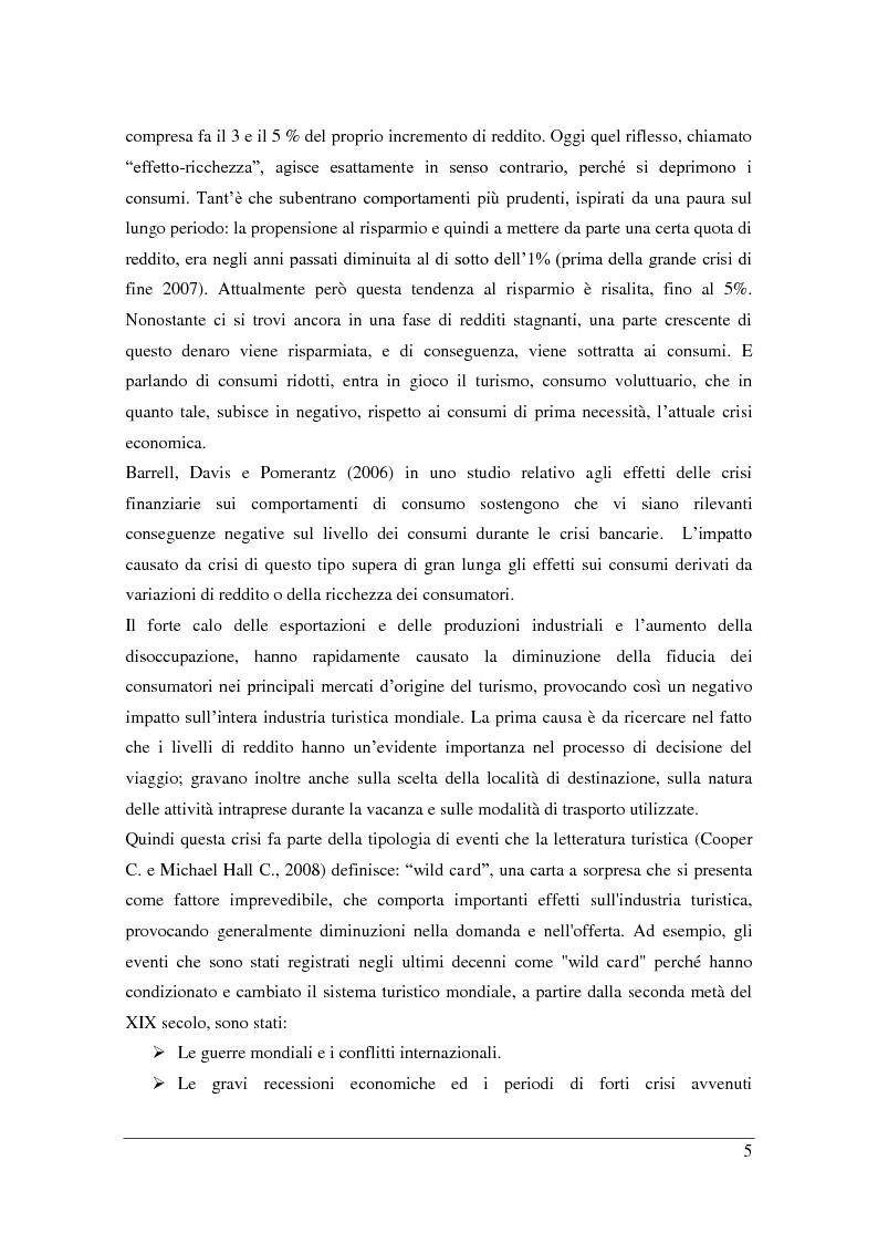 Anteprima della tesi: La crisi economica e l'impatto sulla gestione di un sito turistico: il caso Sonoma Valley in California, Pagina 3