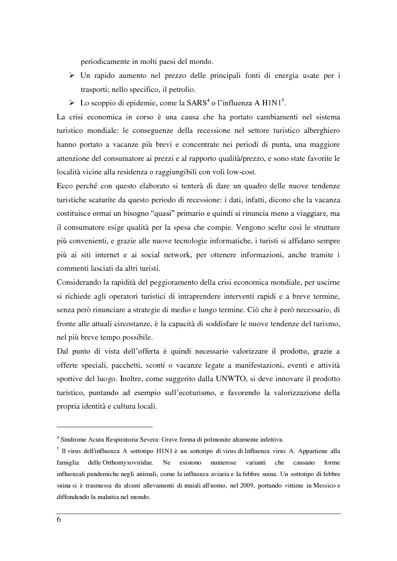 Anteprima della tesi: La crisi economica e l'impatto sulla gestione di un sito turistico: il caso Sonoma Valley in California, Pagina 4