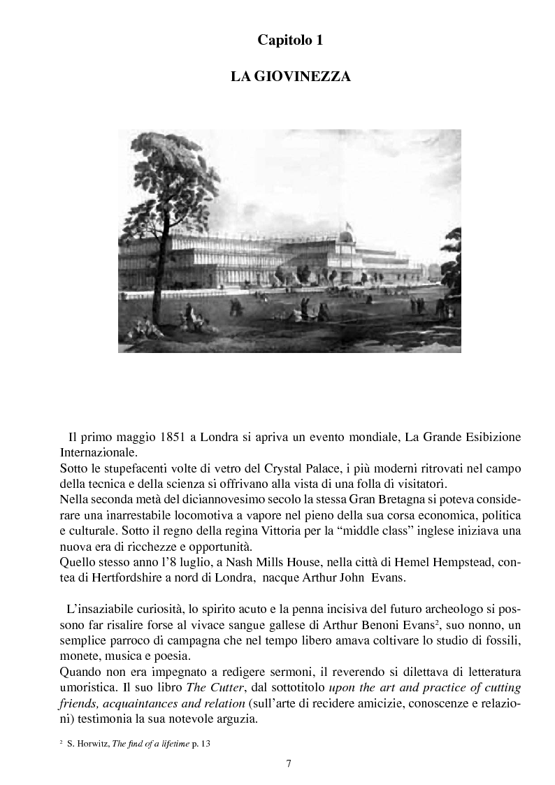 Anteprima della tesi: Arthur Evans - Una vita per l'archeologia, Pagina 3