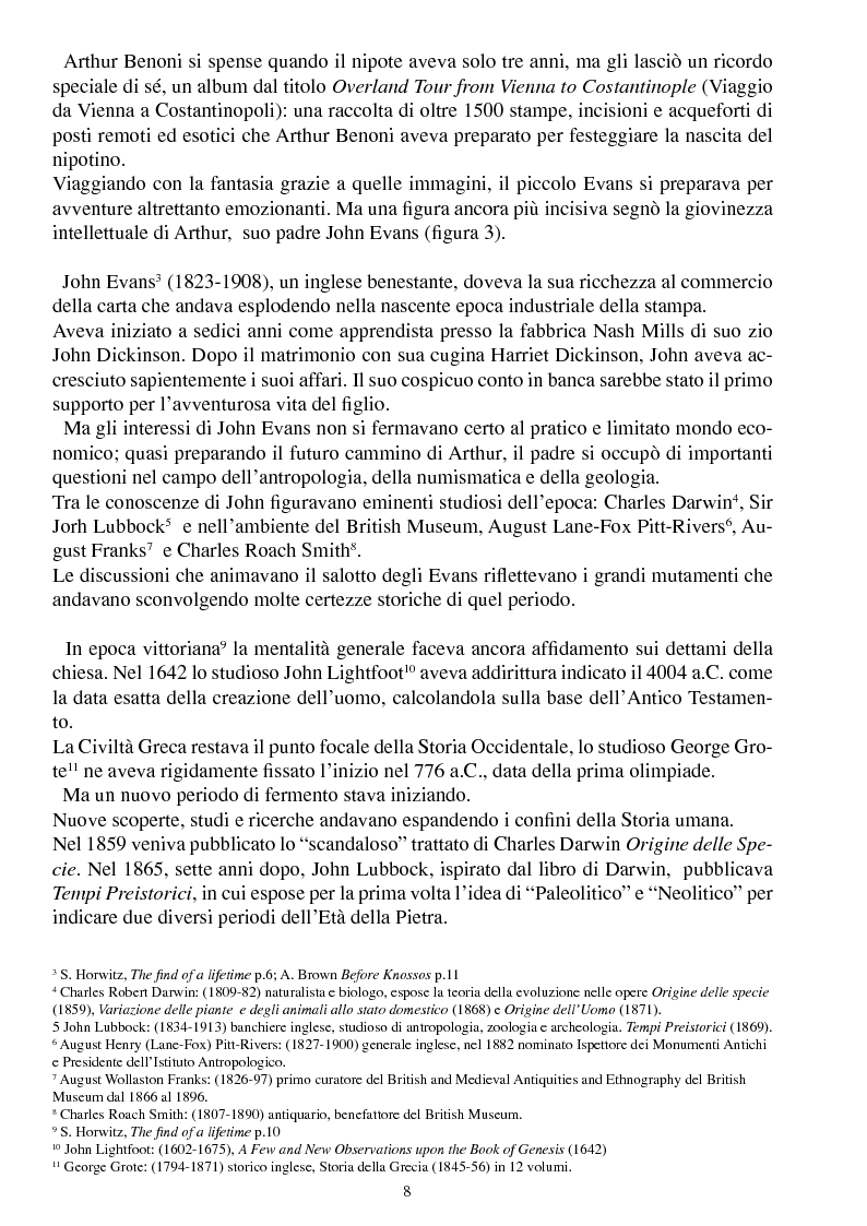 Anteprima della tesi: Arthur Evans - Una vita per l'archeologia, Pagina 4