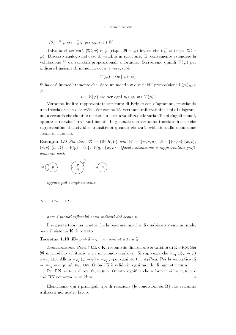 Anteprima della tesi: Aspetti semantici della logica proposizionale modale, Pagina 8