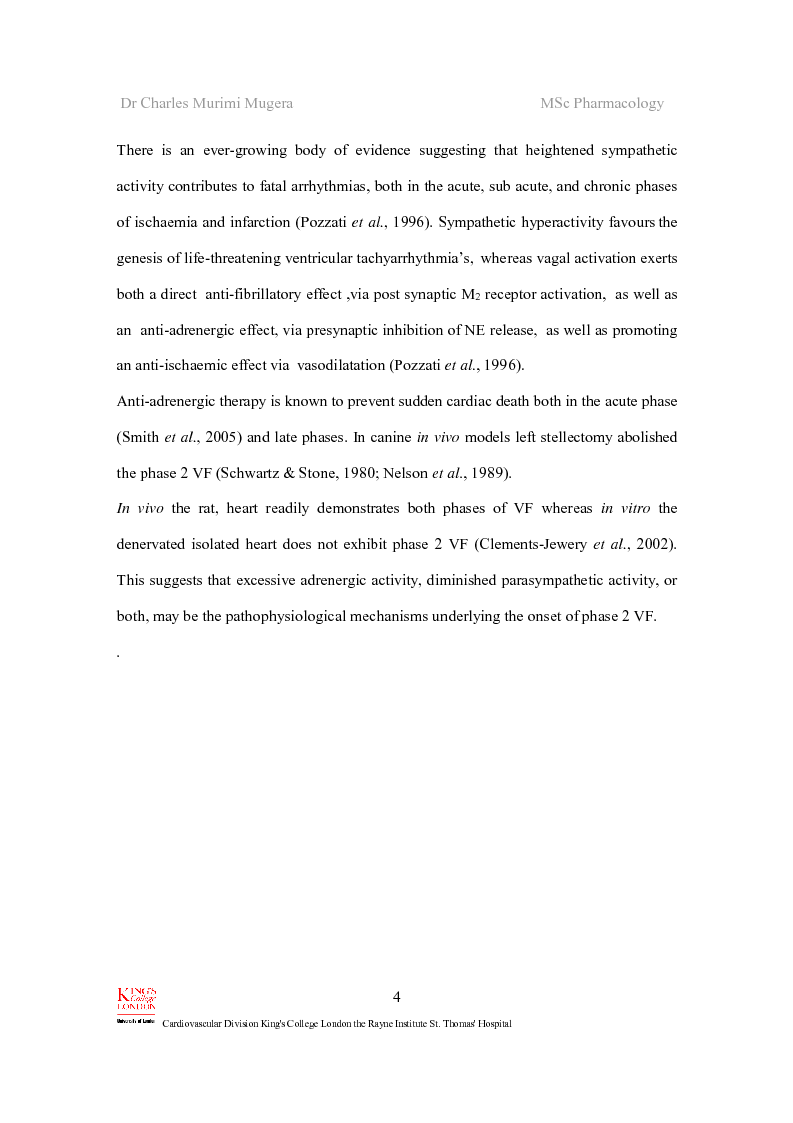 Anteprima della tesi: Autonomic dysfunction and phase 2 ventricular fibrillation post myocardial infarction. , Pagina 5