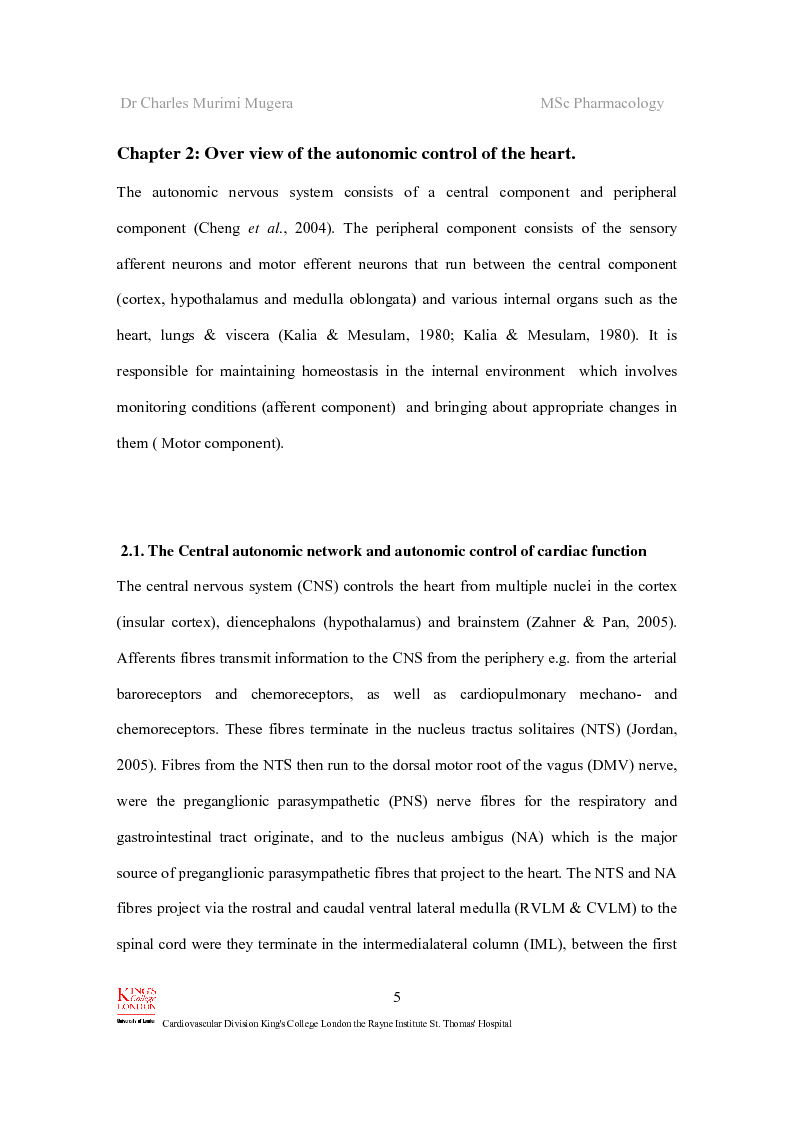 Anteprima della tesi: Autonomic dysfunction and phase 2 ventricular fibrillation post myocardial infarction. , Pagina 6