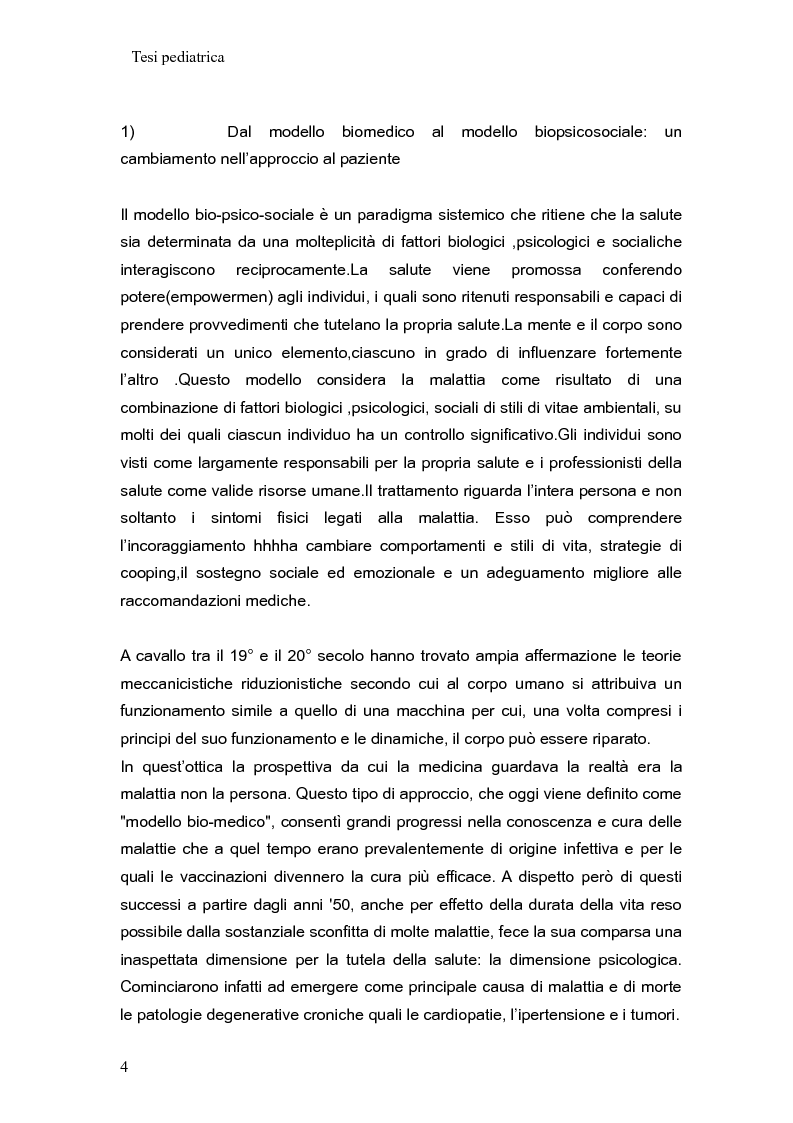 Anteprima della tesi: Aspetti relazionali nell’assistenza infermieristica in pediatria, Pagina 4