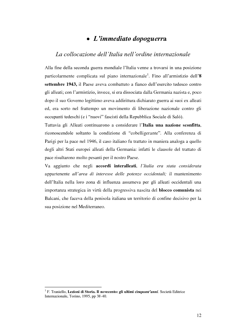 Anteprima della tesi: Sistema politico e organizzazioni sindacali in Italia (1945-1980), Pagina 6