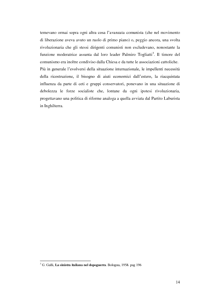Anteprima della tesi: Sistema politico e organizzazioni sindacali in Italia (1945-1980), Pagina 8