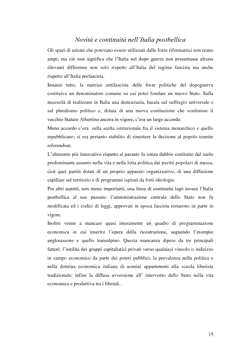 Anteprima della tesi: Sistema politico e organizzazioni sindacali in Italia (1945-1980), Pagina 9