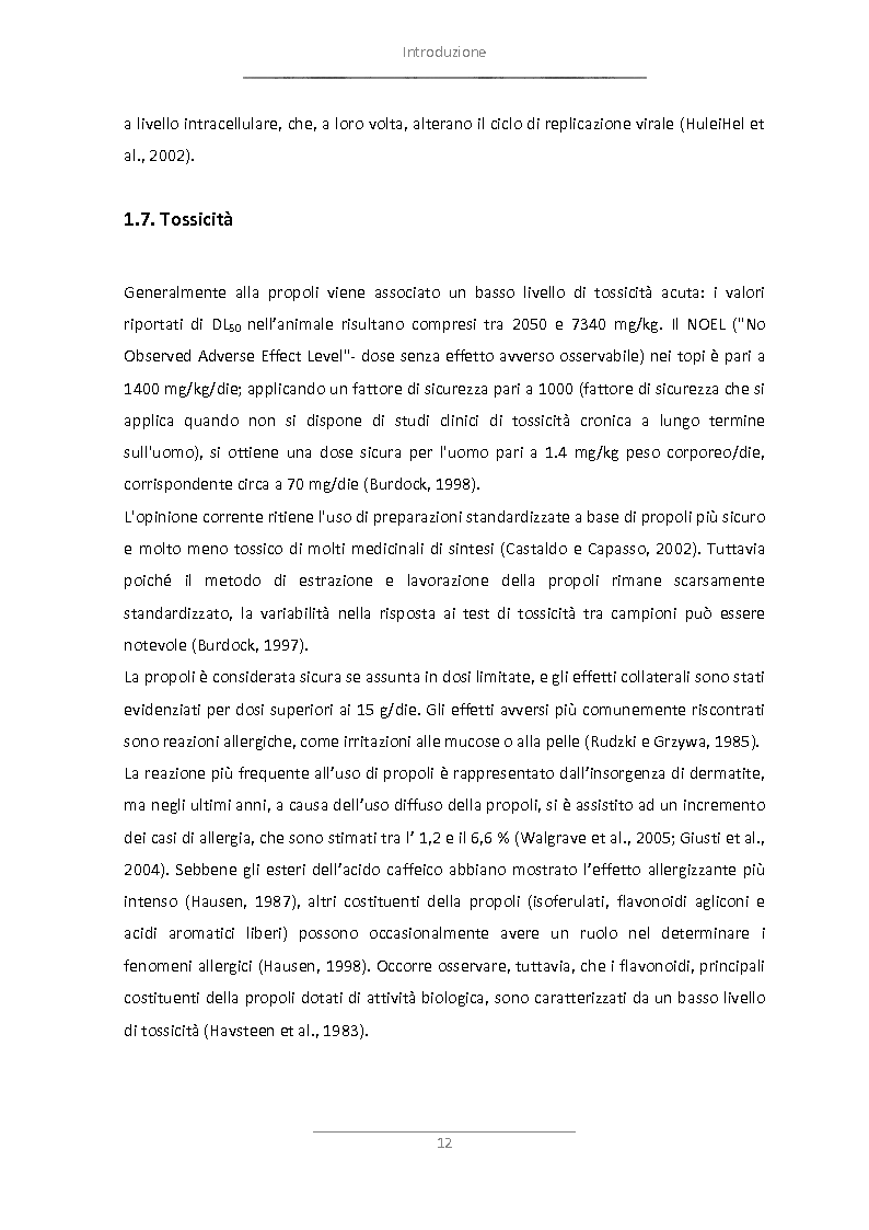 Anteprima della tesi: Attività antimicrobica di propoli microincapsulata, Pagina 13