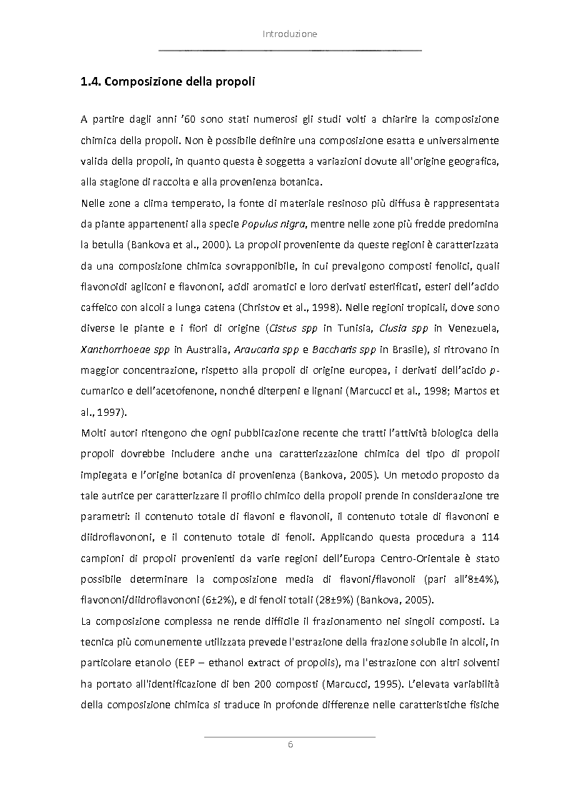 Anteprima della tesi: Attività antimicrobica di propoli microincapsulata, Pagina 7
