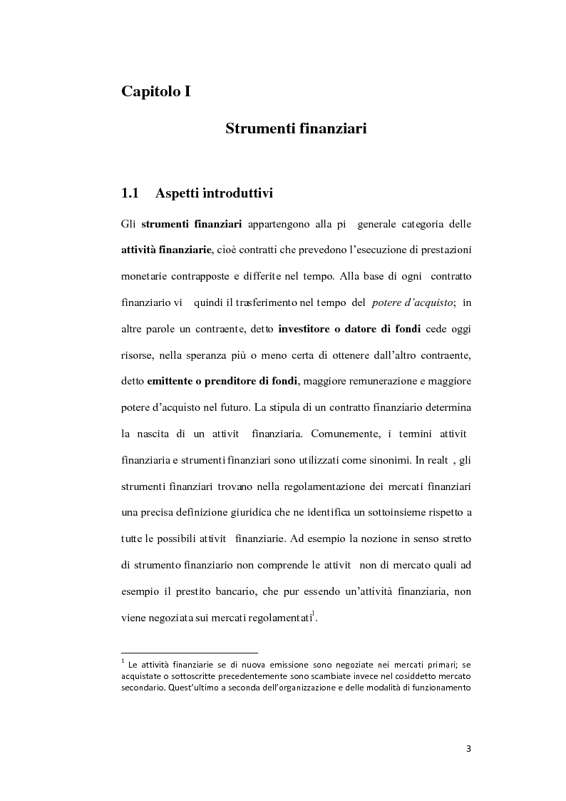 Anteprima della tesi: Gli strumenti finanziari nella fiscalità d’impresa, Pagina 4