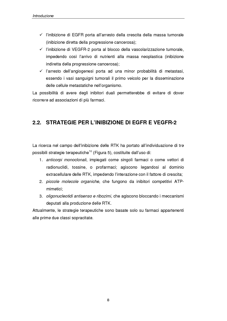 Anteprima della tesi: Inibitori di tirosinchinasi a struttura chinazolinica: sintesi di derivati 4-amminoarilici, Pagina 7