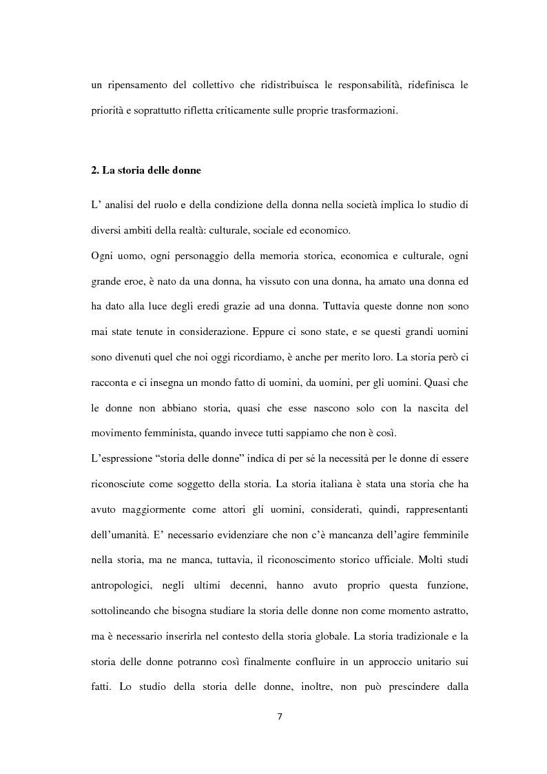 Anteprima della tesi: Le donne nel sistema economico meridionale: problemi, politiche, opportunità, Pagina 8