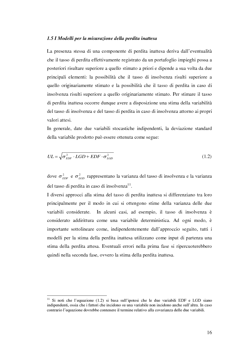 Estratto dalla tesi: Le matrici di transizione nel modello Creditmetrics: limiti e possibili sviluppi