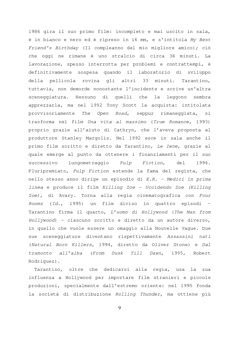 Anteprima della tesi: Figure di montaggio nei film di Quentin Tarantino, Pagina 5