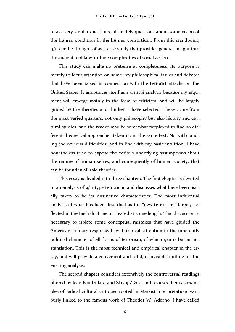 Anteprima della tesi: The
Philosophy
of
9/11:
A
Critical
Analysis
of
the
Main
Debates, Pagina 3