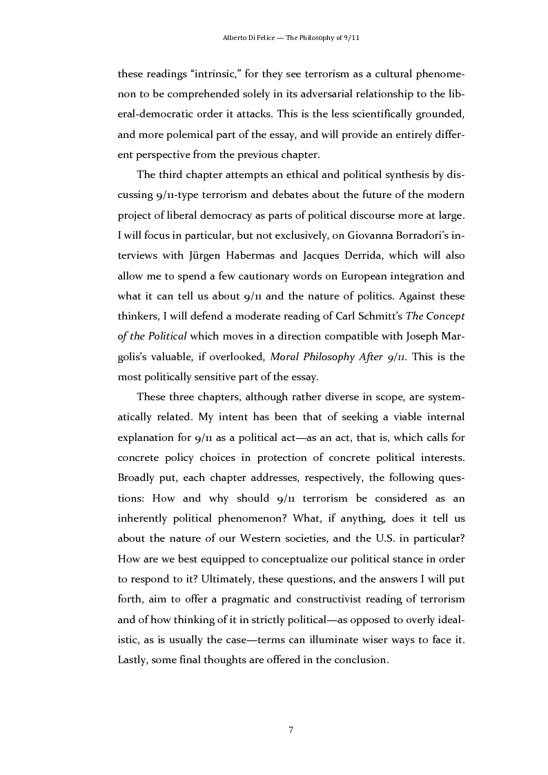 Anteprima della tesi: The
Philosophy
of
9/11:
A
Critical
Analysis
of
the
Main
Debates, Pagina 4