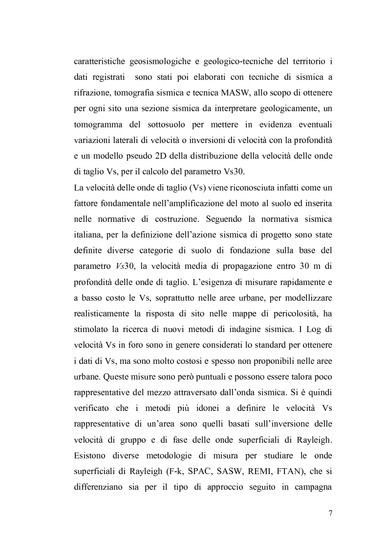 Anteprima della tesi: Valutazione dell’amplificazione sismica su terreni non rigidi: esempio di microzonazione in un'area della Penisola Sorrentina., Pagina 5