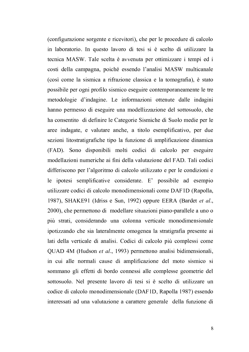 Anteprima della tesi: Valutazione dell’amplificazione sismica su terreni non rigidi: esempio di microzonazione in un'area della Penisola Sorrentina., Pagina 6