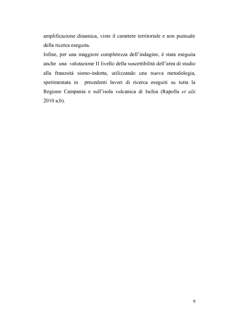 Anteprima della tesi: Valutazione dell’amplificazione sismica su terreni non rigidi: esempio di microzonazione in un'area della Penisola Sorrentina., Pagina 7