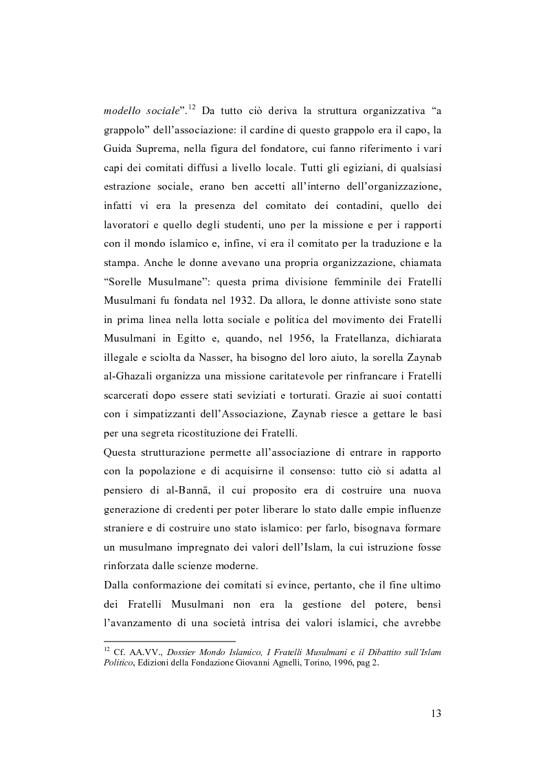 Anteprima della tesi: I Fratelli Musulmani nella letteratura araba del Novecento, Pagina 14