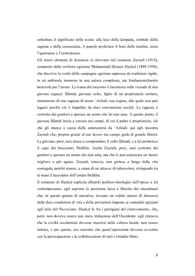 Anteprima della tesi: I Fratelli Musulmani nella letteratura araba del Novecento, Pagina 7