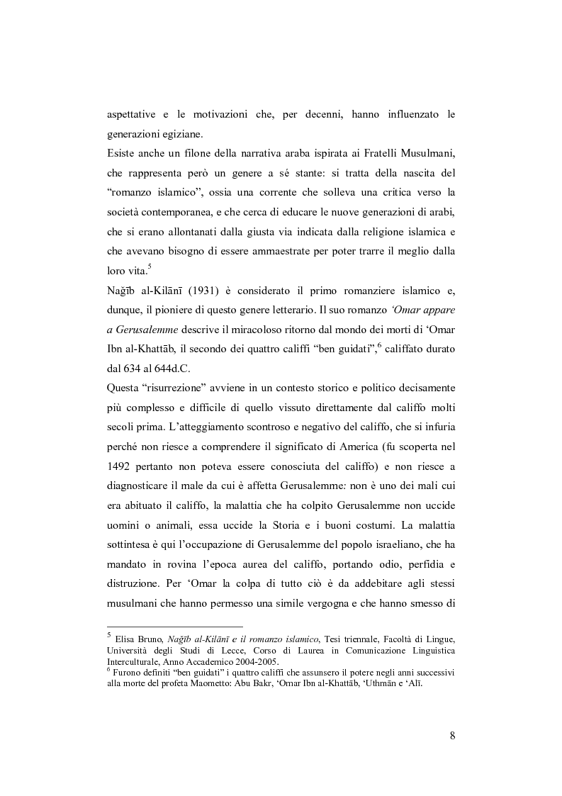 Anteprima della tesi: I Fratelli Musulmani nella letteratura araba del Novecento, Pagina 9