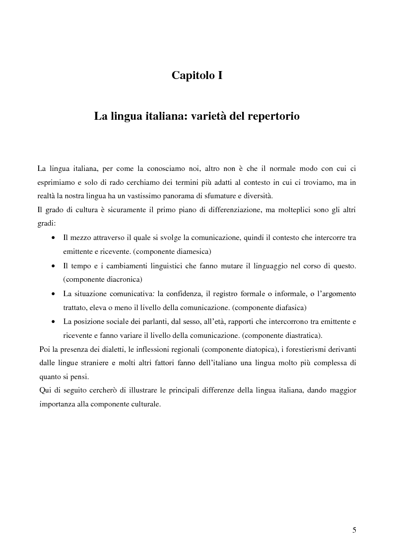 Anteprima della tesi: La lingua della televisione italiana dalle origini agli anni settanta, Pagina 4