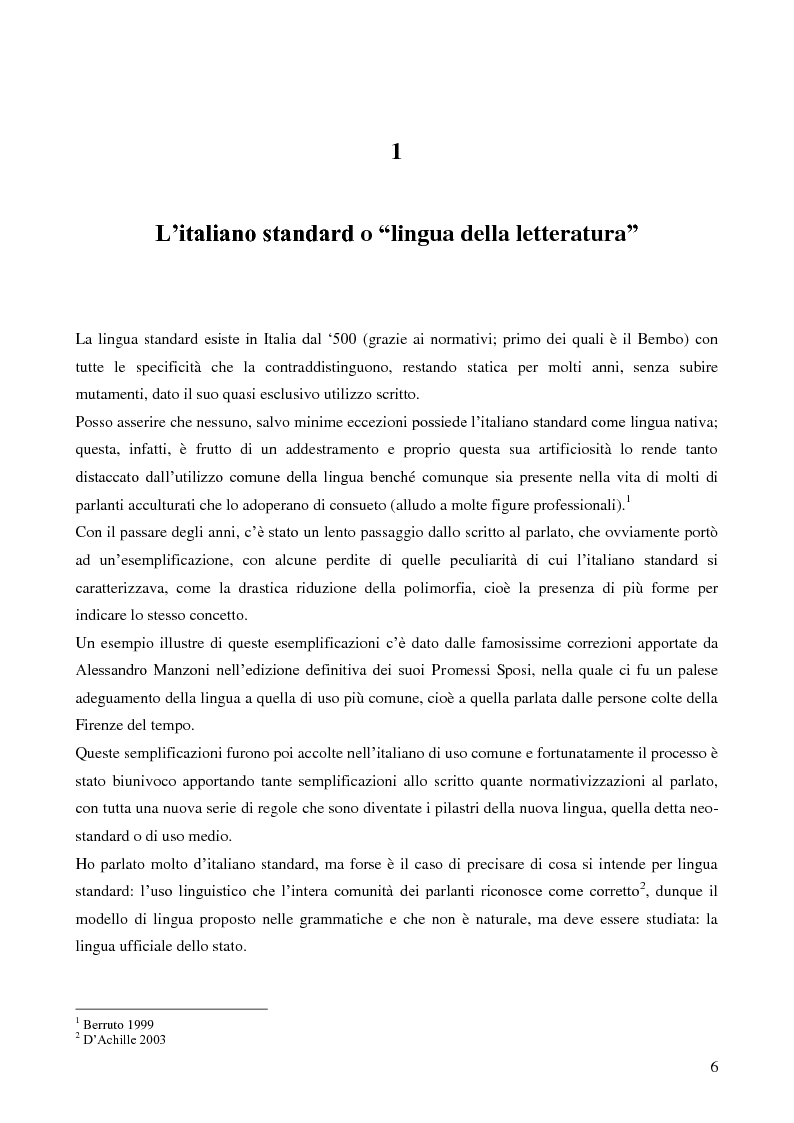 Anteprima della tesi: La lingua della televisione italiana dalle origini agli anni settanta, Pagina 5