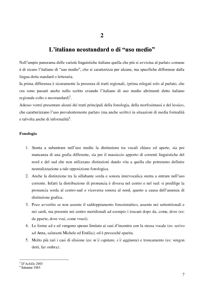 Anteprima della tesi: La lingua della televisione italiana dalle origini agli anni settanta, Pagina 6